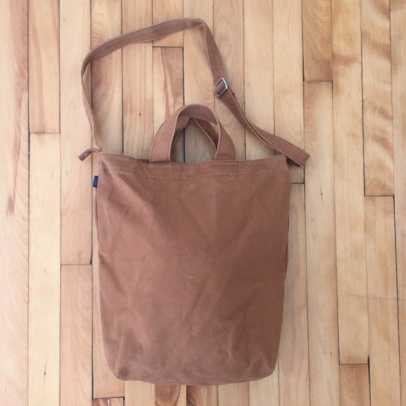 BAGGU Handbags - Baggu Cotton Canvas Duck Bag in Rust Color